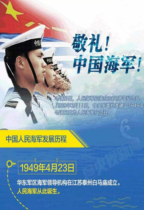 合作 简 介:4月23日是中国海军节,是人民海军的纪念日.