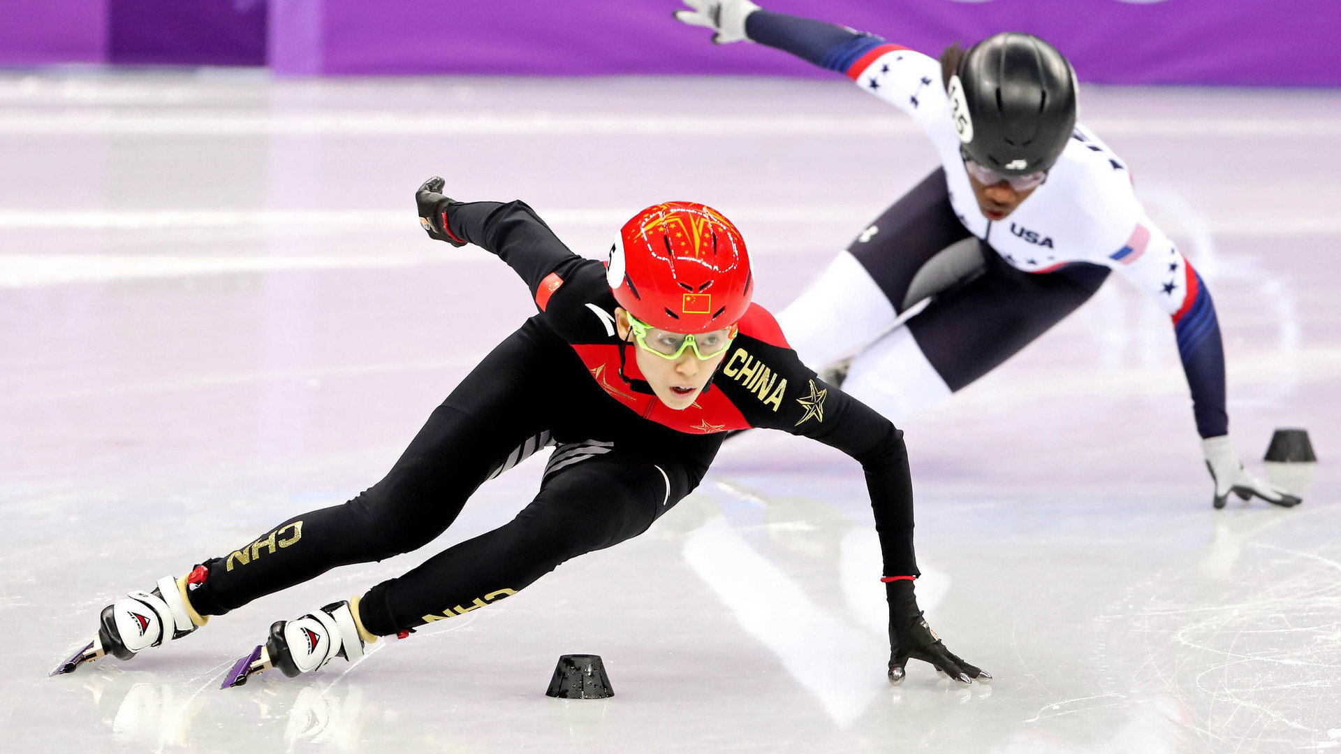 【回放】2018冬奥会短道速滑女子500米4/1决赛 第一场