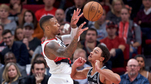 圣安东尼奥马刺马刺vs开拓者第4节精编利拉德连续硬怼阿德