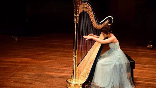 《音乐》《梁祝》竖琴二重奏,演奏:judy ho ,jennifer ho_高清1080p