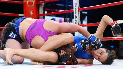 《功夫搏击》女子mma中国妹子一招十字固ko蒙古女拳手_高清1080p在线