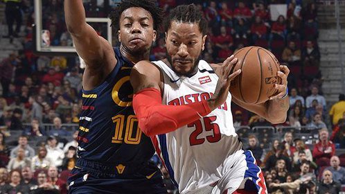 【原声回放】活塞vs骑士第4节 罗斯急停跳投锁定胜局